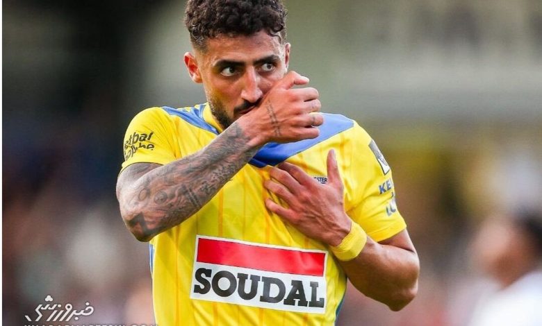 تقدیر عادل فردوسیپور از اللهیار صیادمنش برای تلاش در فوتبال اروپا / اللهیار صیادمنش , عادل فردوسیپور , وسترلو , فوتبال اروپا , لژیونر