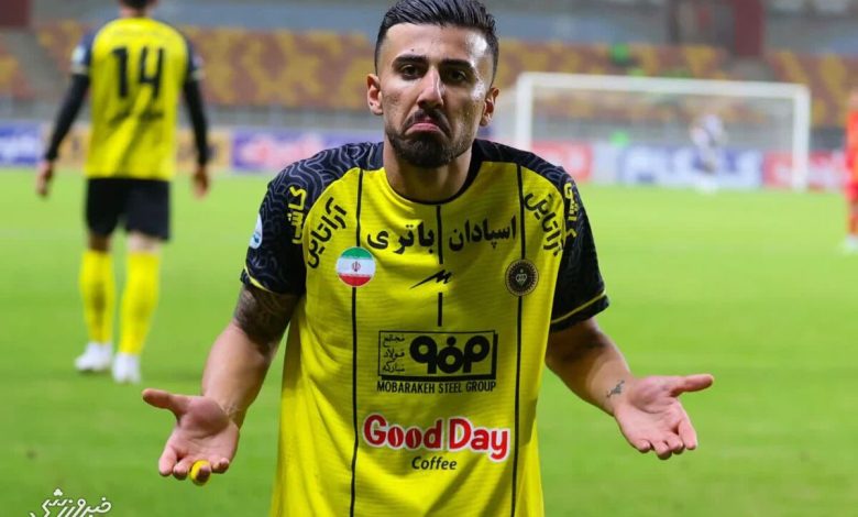 شادی گل جنجالی عسکری مقابل فولاد؛ ستاره سپاهان از تیم سابقش دل پُر داشت! / محمد عسکری , سپاهان , فولاد , لیگ برتر , شادی گل