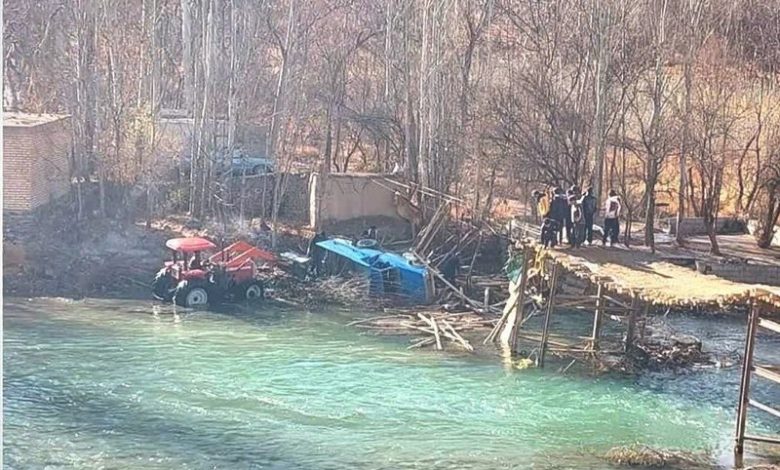 پل معلق بر رودخانه زایندهرود در روستای گرمدره فرو ریخت / اخبار چهارمحال و بختیاری - اخبار استانها