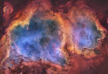 تصویر نفسگیر ناسا از سحابی روح در صورت فلکی ذاتالکرسی / ناسا , سحابی روح , ذاتالکرسی , ستاره , عکس روز