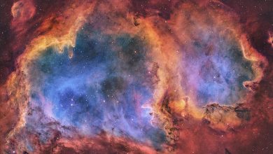 تصویر نفسگیر ناسا از سحابی روح در صورت فلکی ذاتالکرسی / ناسا , سحابی روح , ذاتالکرسی , ستاره , عکس روز