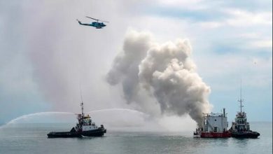 اوکراین مدعی حمله به دو کشتی روسی در دریای خزر شد / اوکراین , روسیه , دریای خزر , حمله , تجهیزات نظامی