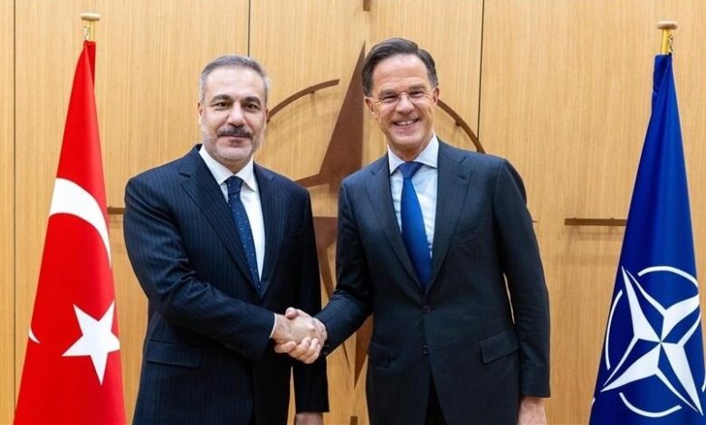 دیدار وزیر خارجه ترکیه با دبیرکل ناتو در بروکسل / ترکیه، ناتو، هاکان فیدان، مارک روته، اوکراین , , , ,