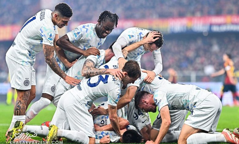 اینتر با پیروزی مقابل جنوا صدرنشین سری آ شد / اینتر , سری آ , جنوا , لائوتارو مارتینز , صدرنشین