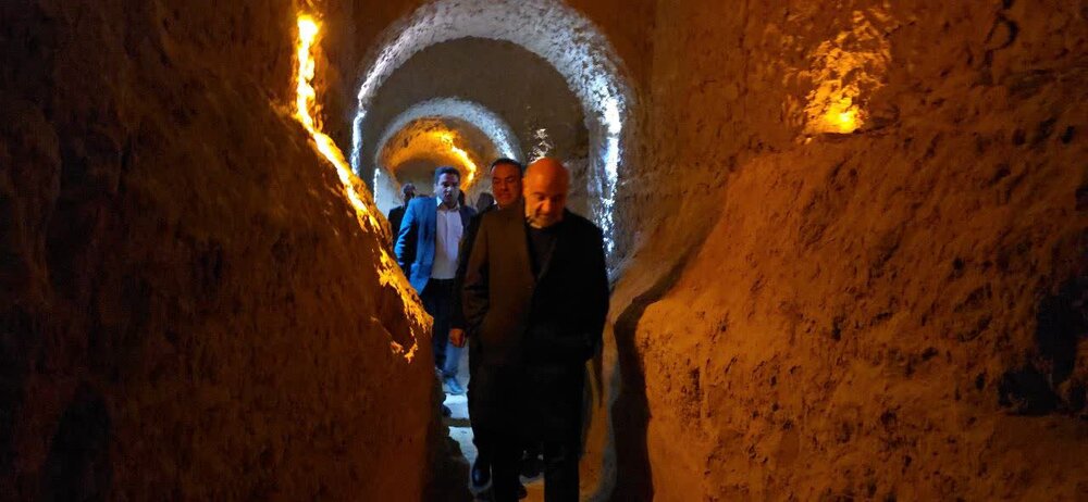 بازدید مقامات دولتی از قنات قصبه گناباد؛ میراث ۲۵۰۰ ساله مهندسی آب ایران / قنات قصبه , گناباد , میراث فرهنگی , یونسکو , مدیریت آب