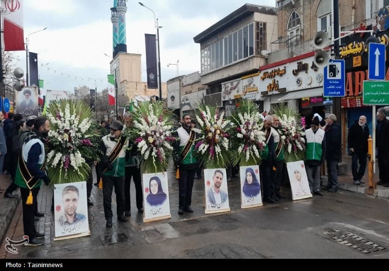 تشییع باشکوه پنج شهید حمله تروریستی در زنجان / اخبار زنجان - اخبار استانها