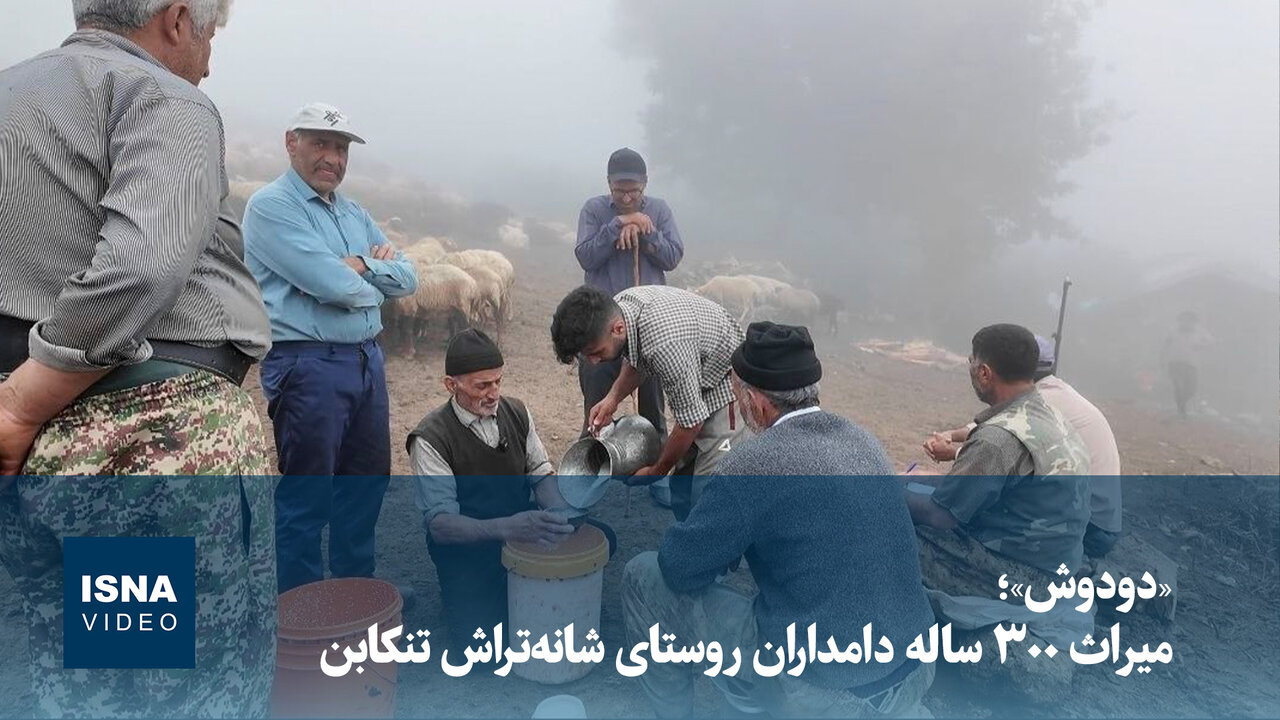 آیین ۳۰۰ ساله «دودوش»؛ میراث دامداران روستای شانهتراش تنکابن / دودوش , شانهتراش , تنکابن , دامداران , سنت