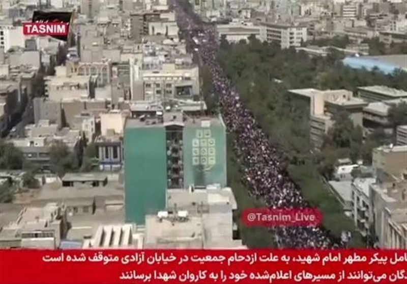 ببینید|اولین تصاویر هوایی از جمعیت حیرت‌انگیز در تشییع امام شهید / اخبار سیاسی روز , اخبار سیاست داخلی